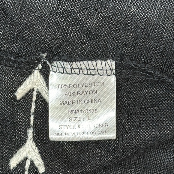 Haute Project Embroidered Open Front Cardigan. Large - Picture 11 of 13